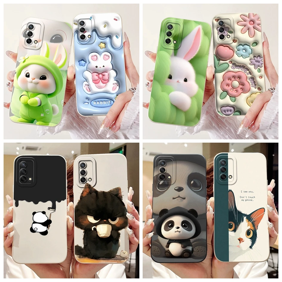 Cute Panda Rabbit Soft Silicone Phone Case – Adorable Design and Durable Protection