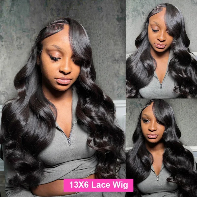 13x6 Lace Front Wigs Human Hair Pre Plucked 250 Density 42 Inch Body Wave Lace Front Wigs HD Lace Frontal Wigs for Women