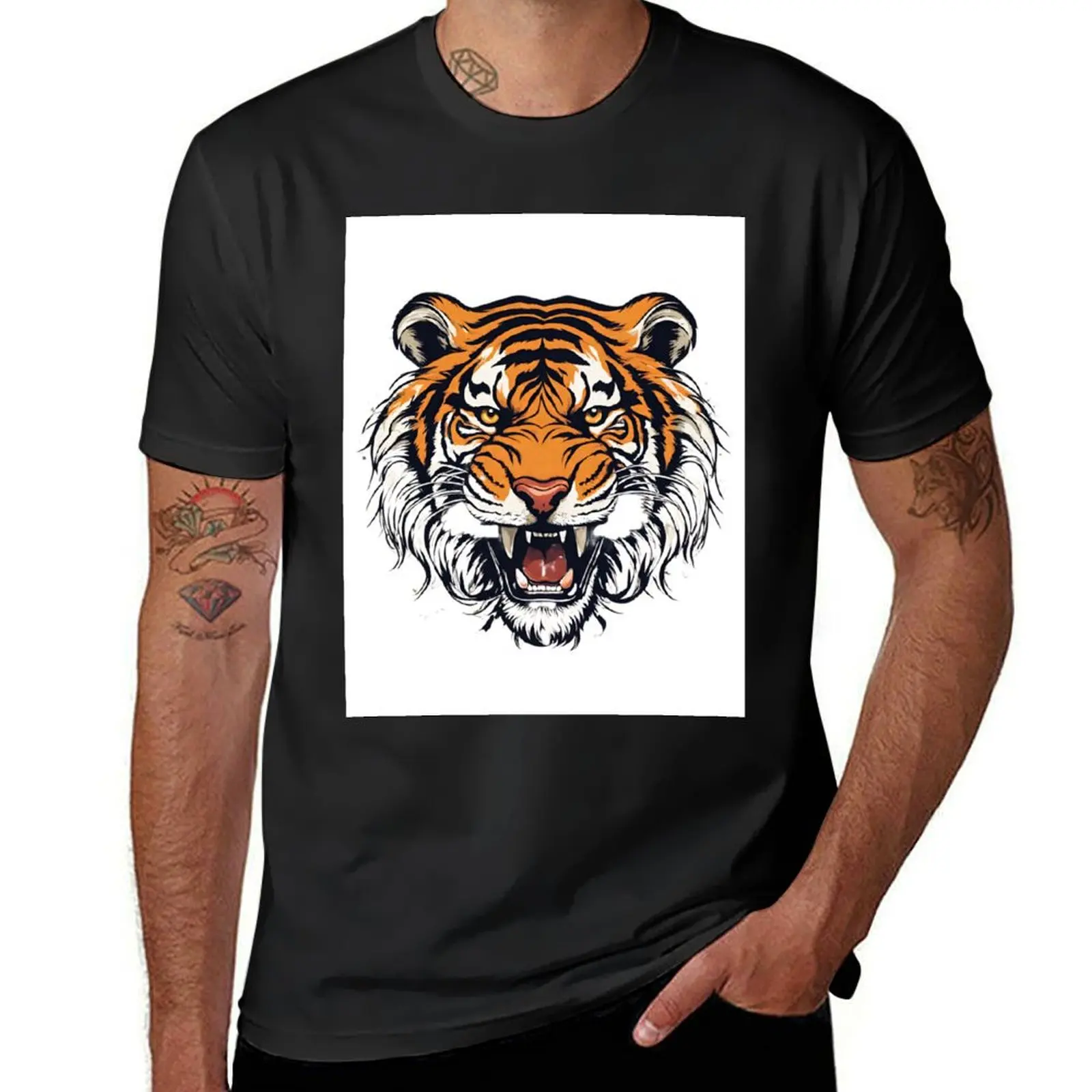 Tiger T-Shirt summer top for a boy t shirts for men pack