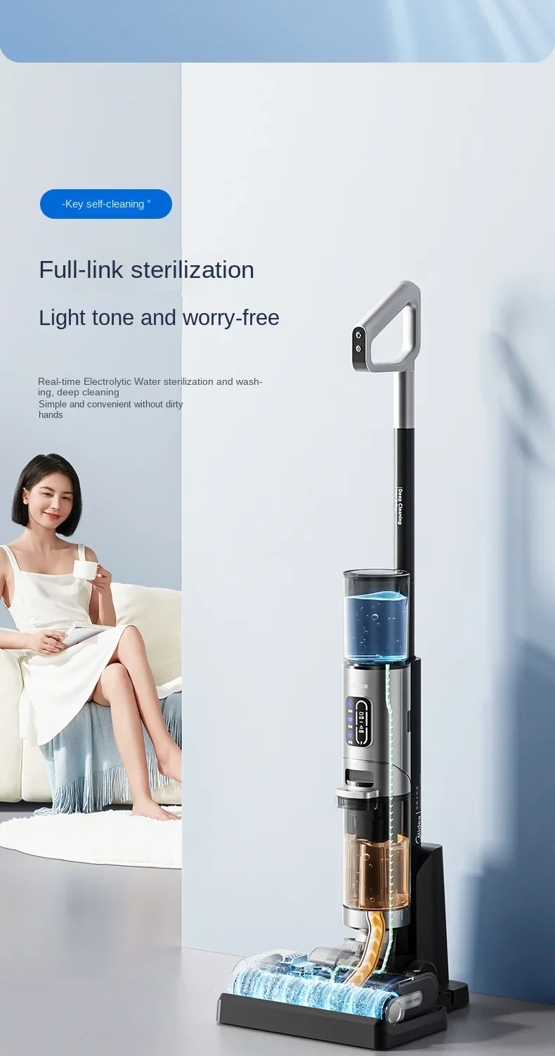 

Midea GX5Pro Floor washing machine suction mop integrated intelligent mop wireless vacuum cleaner household appliances