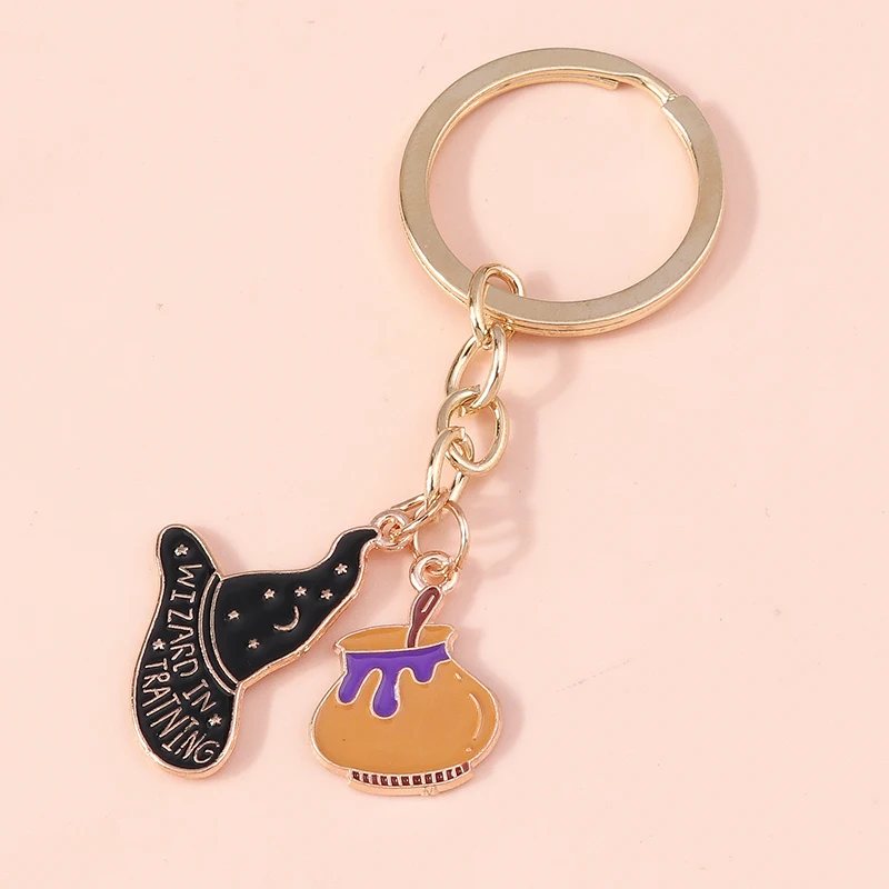 Porte-clés à Breloques En émail - Bijou Citrouille, Fantôme, Chauve-souris - Pour Halloween - Pour Sac De Voiture