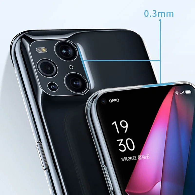 Crystal Clear Silicone Phone Case with Camera Protection