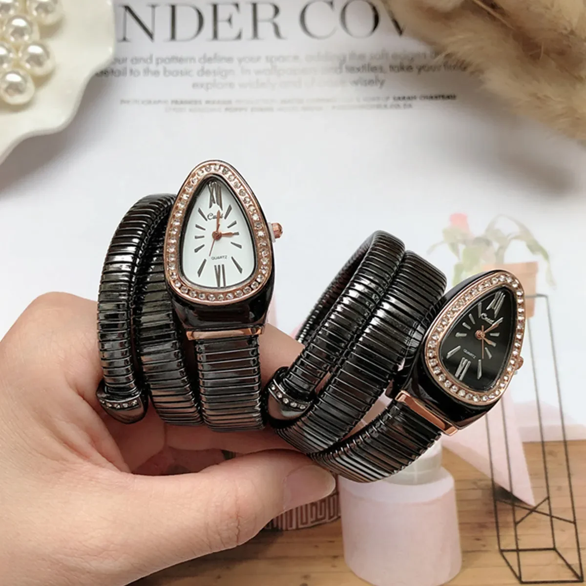Women Quartz Watch Bracelet Stainless Steel Fashion Gold Ladies Watches Clock High-quality Luxury Ladies Wristwatch(Only Watch) womens quartz watch