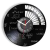 Science Decor Math Equation Wall Clock Algebra Geometry Vinyl Record Wall Clock Math Formula Decorative Wall Watch Teachers Gift 1