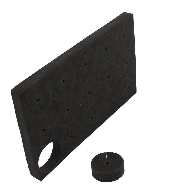 

300Pcs Garden Clone Collars Neoprene Inserts Sponge Block For 2 Inch Net Pots Hydroponics Systems And Cloning Machines
