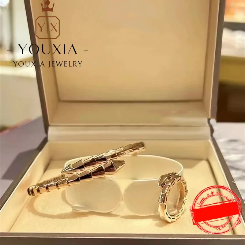 1:1 New in Customized Halloween S925 Silver Color Anime Jewelry for Women Charm Open bracelets Popular Gifts party Snake shaped