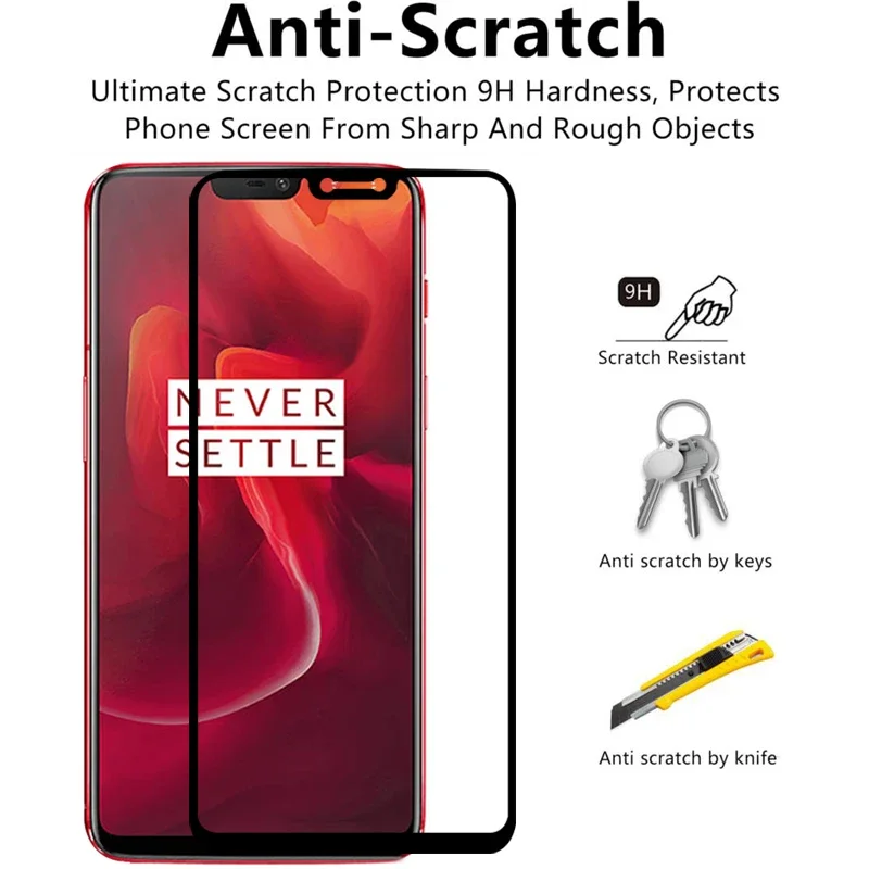 Фото Закаленное стекло для защиты экрана для oneplus 6 чехол, чехол для one plus 6 plus6 oneplus6 6,28, защитный чехол для телефона omeplus 9h №3