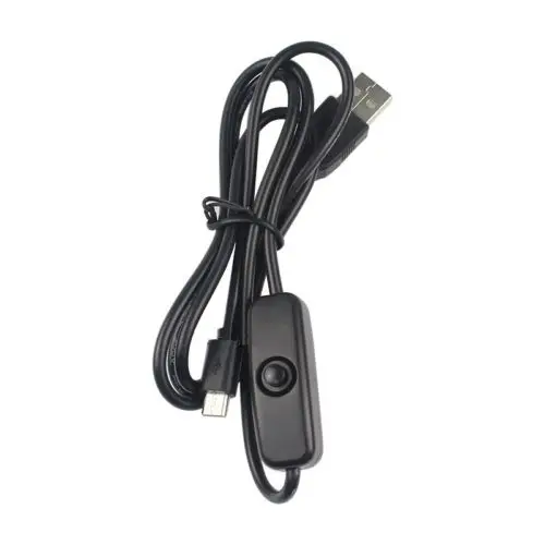 Caricabatterie Micro Usb Da 2 Pezzi Con Interruttore On/Off Cavo Di Alimentazione Usb Per Elettronica Fai Da Te Raspberry Pi