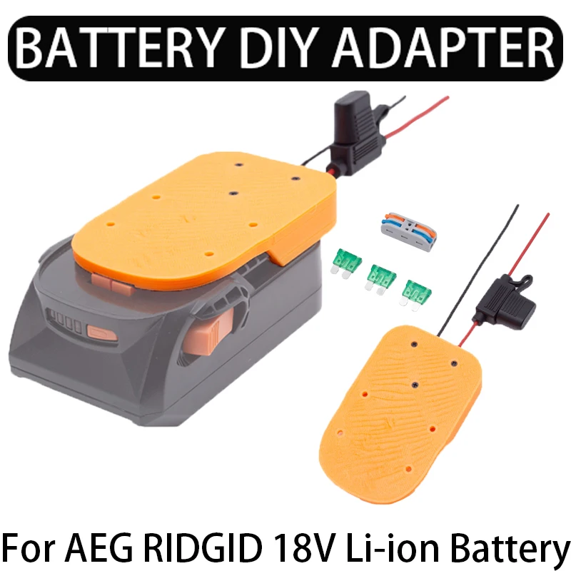 

Адаптер для самостоятельной сборки аккумулятора для AEG RIDGID 18 в, литий-ионная батарея, адаптер для самостоятельной сборки, блок питания для роботов и автомобилей, аксессуары для электроинструментов