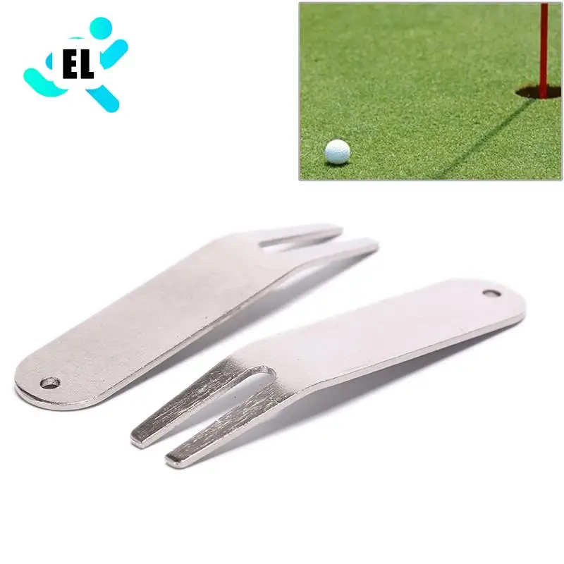 

Golf Divot Repair Switchblade Tool Pitch Groove Cleaner Magnetic Golf Pitchfork Putting Golf Training Stainless Steel