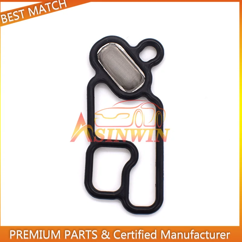 Replacement Gasket Set Rubber Seal Gaskets Washer Gasket Kit Engine Gasket Kit 1PC 15815-5G0-A01 VVT Variable Timing Spool Solenoid Valve Gasket Filter For Honda