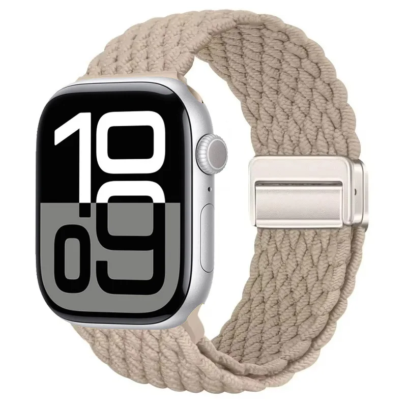 Nylon Braided Magnetic Strap for Apple Watch - Comfortable and Stylish Design