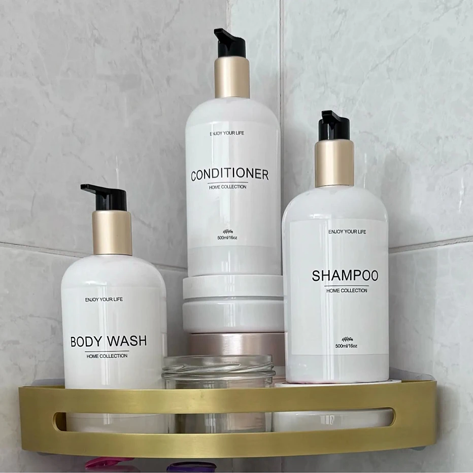 250/500ml Large Capacity Dispenser Bottle Liquid Lotion Shampoo Soap Press Bottles Hotel Travel Refillable Portable Bottle 6