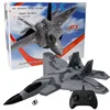 RC Plane FX622 Fixed Wing F22 Fighter Jet Remote Control Electric Aircraft Model Night Lights Plane Toy 3