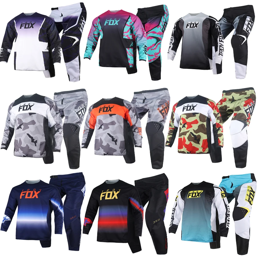 

2023 Moto MX ATV MTB MBX 180/360 Toxsyk Nuklr Vizen Xpozr FGMNT Leed Motocross Gear Set Jersey/Pants Combo Racing Suit Kit