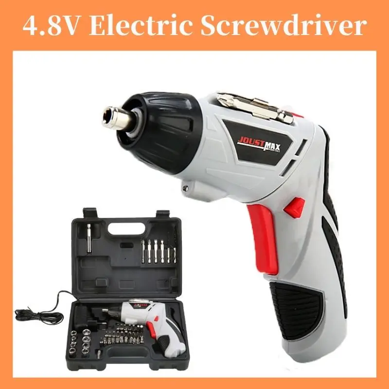 

4.8V Electric Screwdriver Set Rechargeable Cordless Drill 45 Bits Mini Wireless Drill Kit with LED Light Dremel House Power Tool