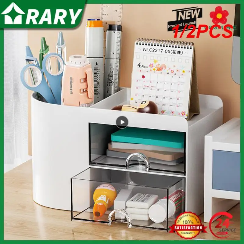 

1/2PCS Kawaii 9 Grids ABS Drawer Desktop Organizer Multi-functional Cosmetics Makeup Office Desk Stationery Storage Box Holders