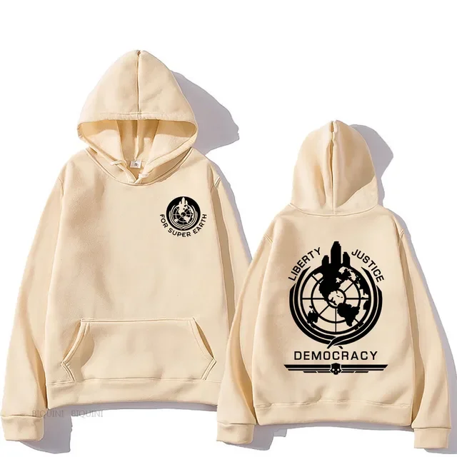 

Helldivers Hoodie Comfortable Hooded Long Sleeve Sweatshirt Men/women for Autumn/Winter Clothing Casual Graphic Printing Hoody