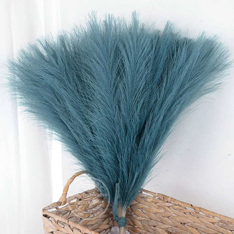 Artificial Pampas Grass Bouquet for Home and Wedding Decor - Elegant Dried Flower Arrangement 43cm