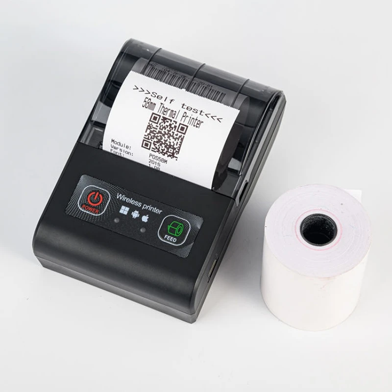 

58mm Mini Portable Thermal Printer Wireless Receipt Printer Ink-free USB BT ESC/POS Android PC Factura Impresora Termica