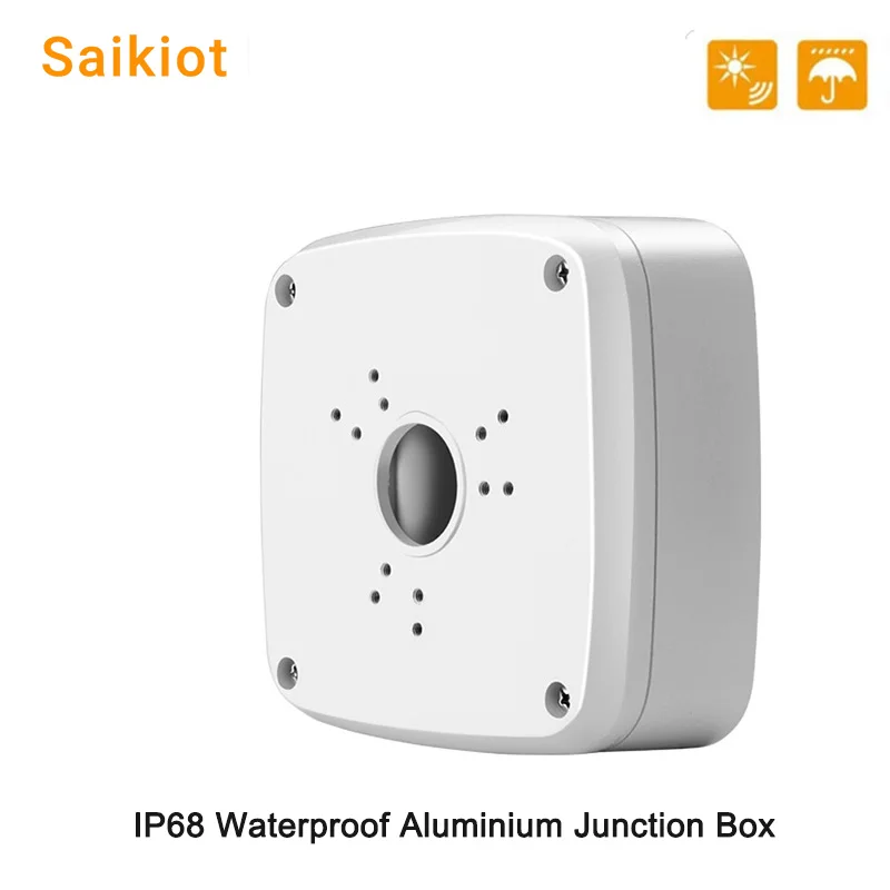 

Saikiot Aluminium Waterproof Junction Box IP68 Camera Outdoor Waterproof Universal Junction Box for CCTV Camera