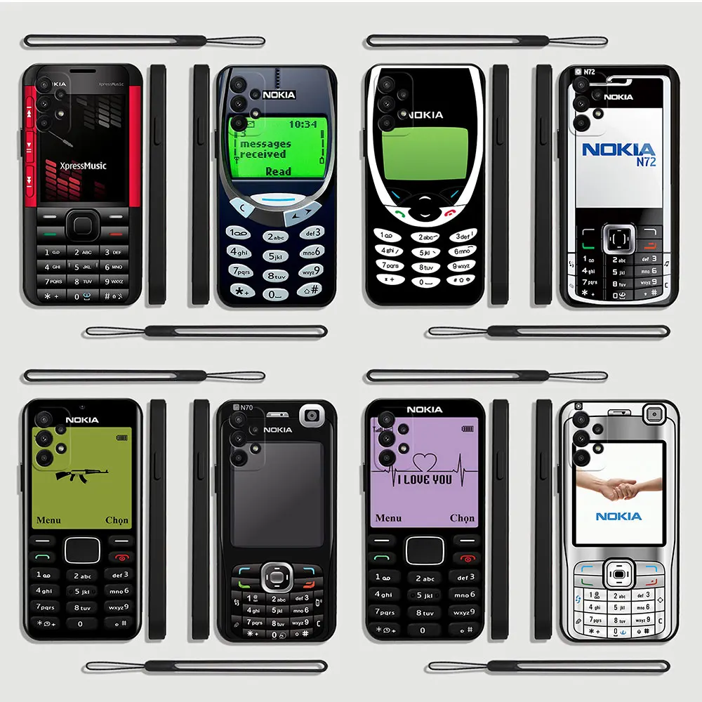 Retro Old Nostalgia N-Nokias Custodia Per Telefono Per Samsung Galaxy S24 S23 S22 S21 S20 S10 S9 Note 20 10 Ultra Plus Pro Fe 4G 5G Cover