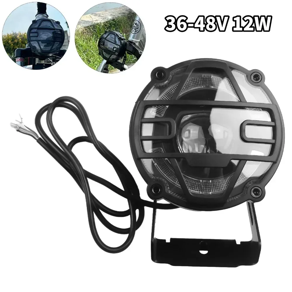 36V-48V電動自転車フロントライト,ホーン付き防水部品,自転車