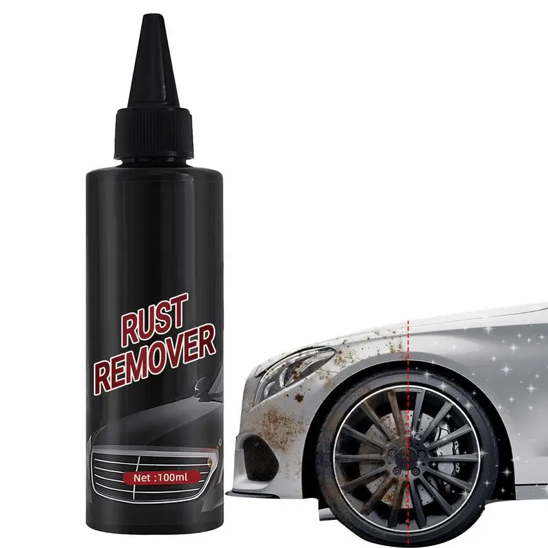 

100ml Car Rust Remover Highly Effective Iron Dust Rim Rust Cleaner Long Lasting Wheel Hub Cleaning Agent For Metal Parts Surface