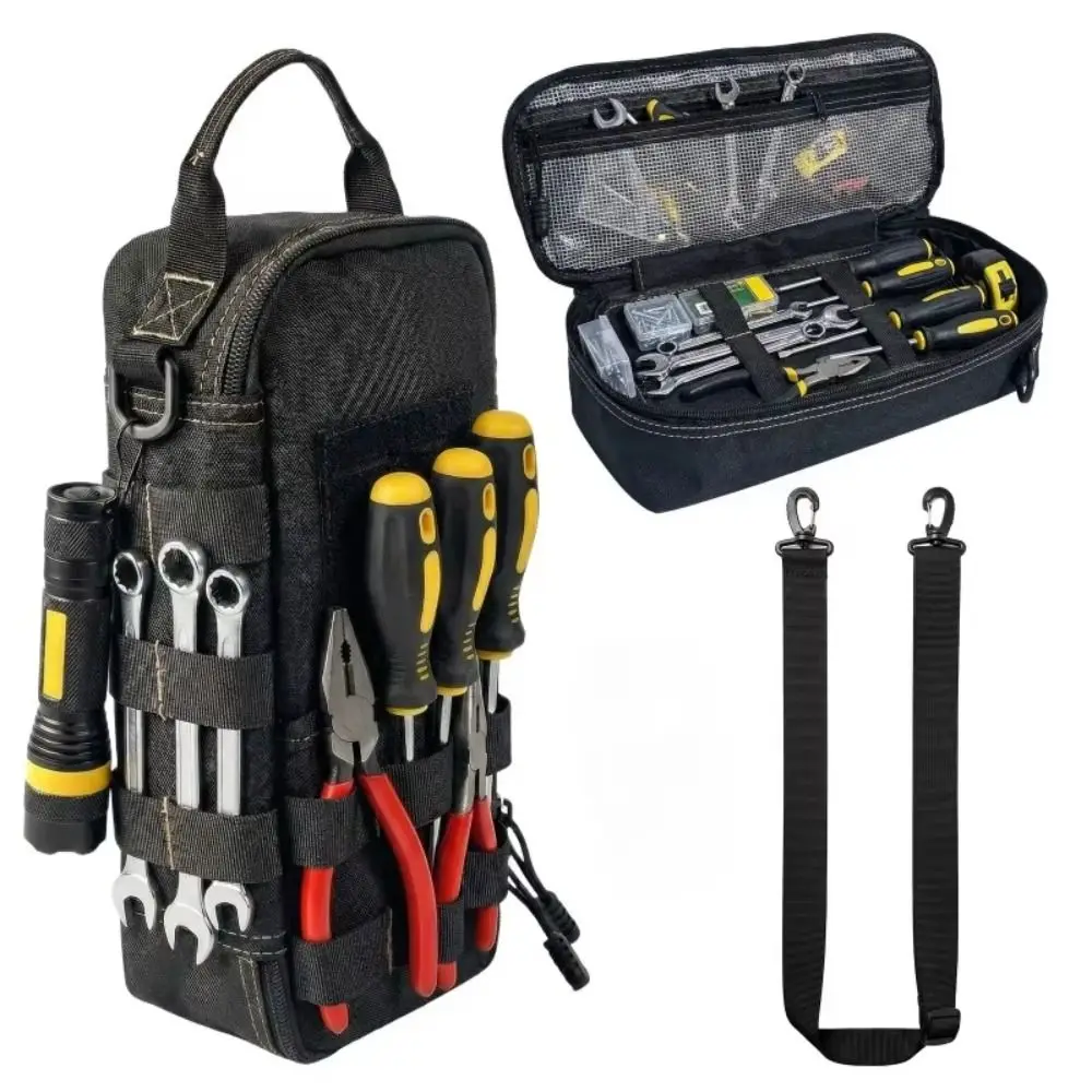 Kit di Attrezzi Portatile per Esterni con Picchetti da Terra, Borsa per Campeggio, Pratica Borsa Portaoggetti ad Alta Capacità per Accessori da Tenda