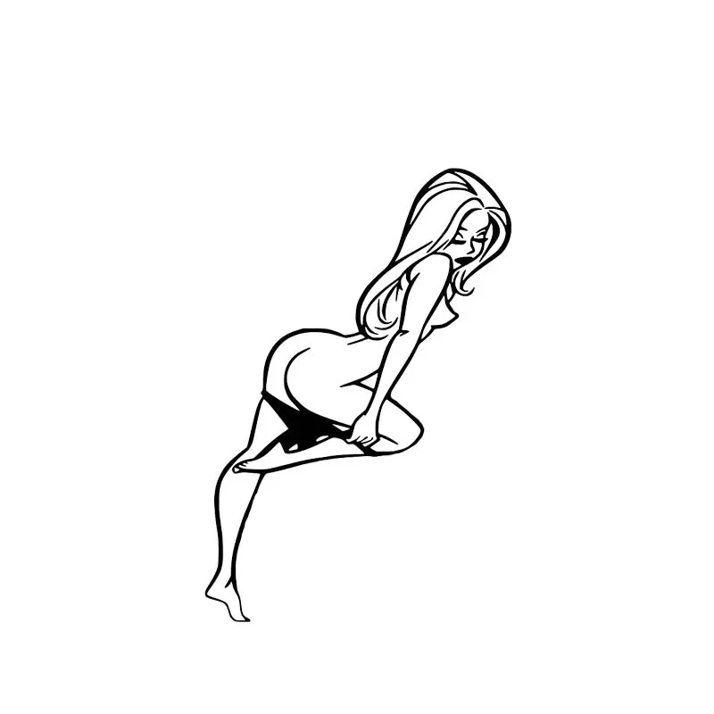 

Sexy Charming Naked Lady Car Sticker Covering The Body Fashion Popular Style Auto Parts Vinyl Decals,8cm*13CM