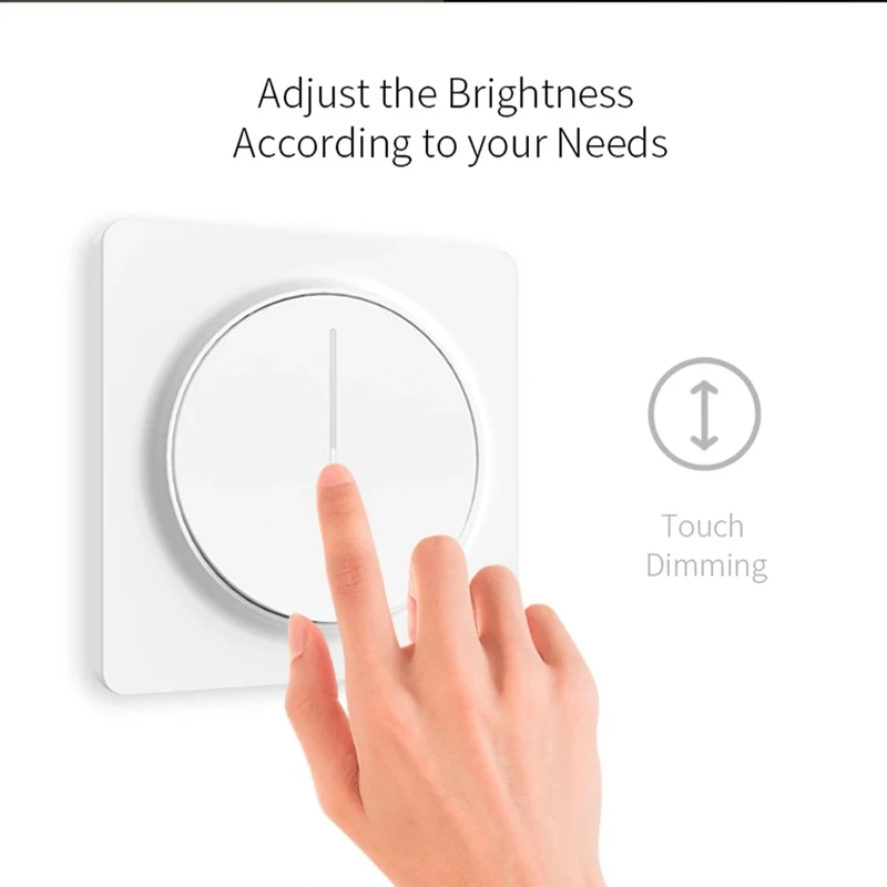 LED Zigbee 디밍 패널, LED 디밍 컨트롤패널, 휴대용 디밍 스위치 손잡이, 조명 밝기 조절기, 흰색, 1 세트