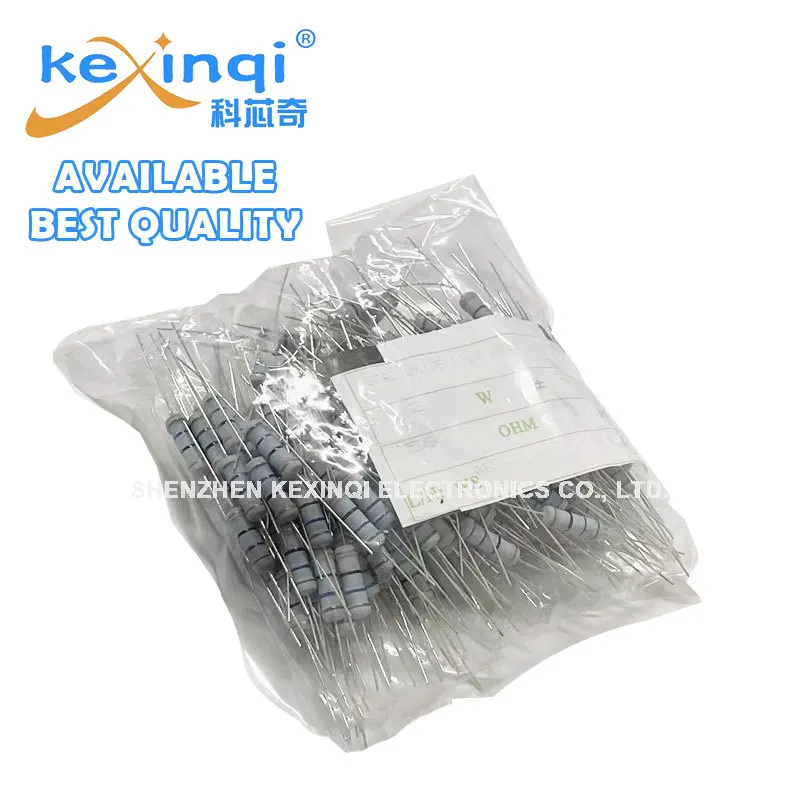 Metal Film Resistor 2W 5% 1R ~ 10M 100R 220R 330R 1K 2.2K 3.3K 4.7K 10K 22K 47K 100K 1M 100 220 330 Ohm 20pcs