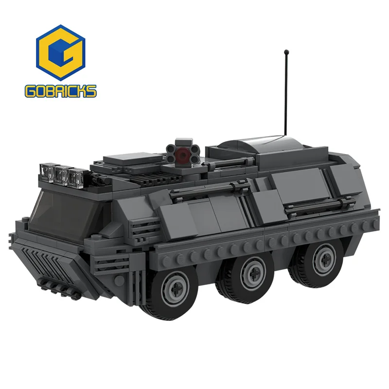 

Gobricks MOC WW2 Military Series APC Tanks Transport Vehicles Combat Weapons Building Blocks Bricks Army Children Toys Gifts