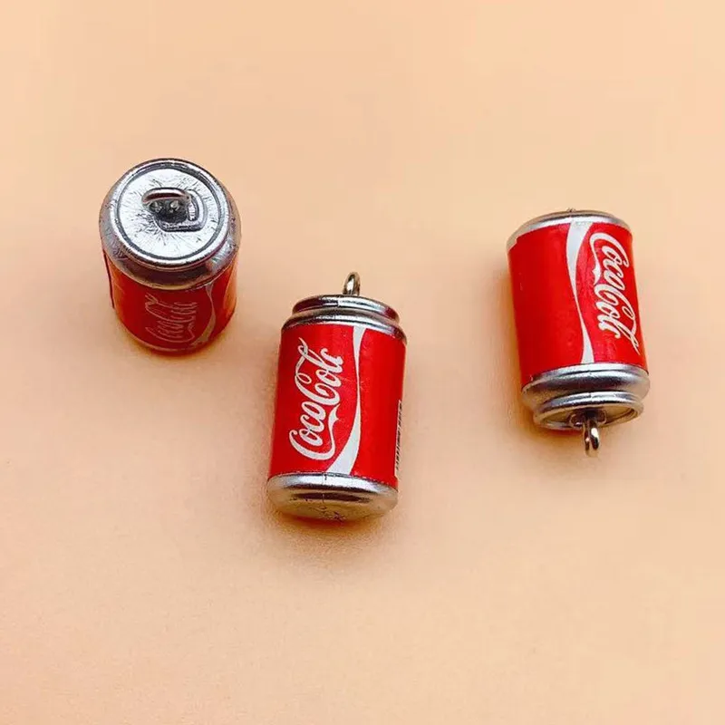 Beverage Cans Resin Charms 10pcs DIY Jewelry Making Accessories