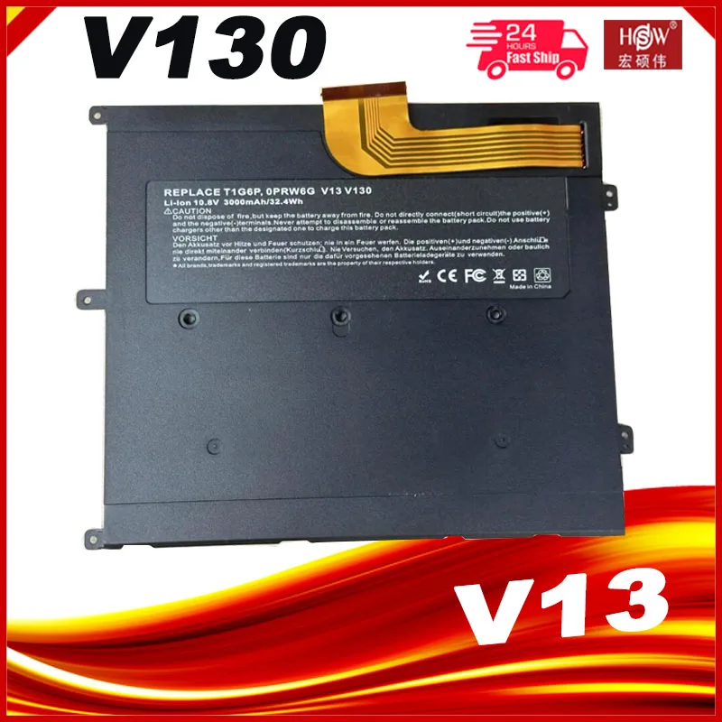 Bateria para Dell Vostro T1g6p V130 V13 V13z V1300 0ntg4j 0prw6g 0449tx Prw6g