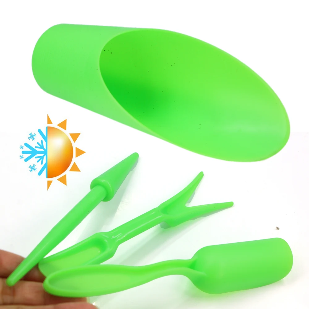 Mini Garden Planter Kit Sowing Shovel Scoop Bucket Spoon Succulents Seedlings Tools Bonsai Fertilizer Drilling Device DIY 4PCS mini garden tools