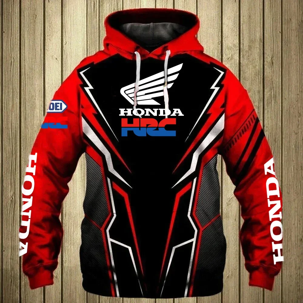 Sweat à capuche Honda Streetwear mode Honda Logo impression 3D sweat à capuche pour hommes grande taille vêtements de Sport de plein air Honda Racing Suit