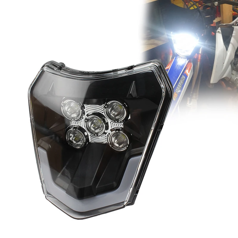 

Motorcycle LED Headlight Headlamp Lamp Light Wick For KTM Husqvarna XC SX SXF XCF EXCXCW TC TE FE 125 250 300 350 450 530 690