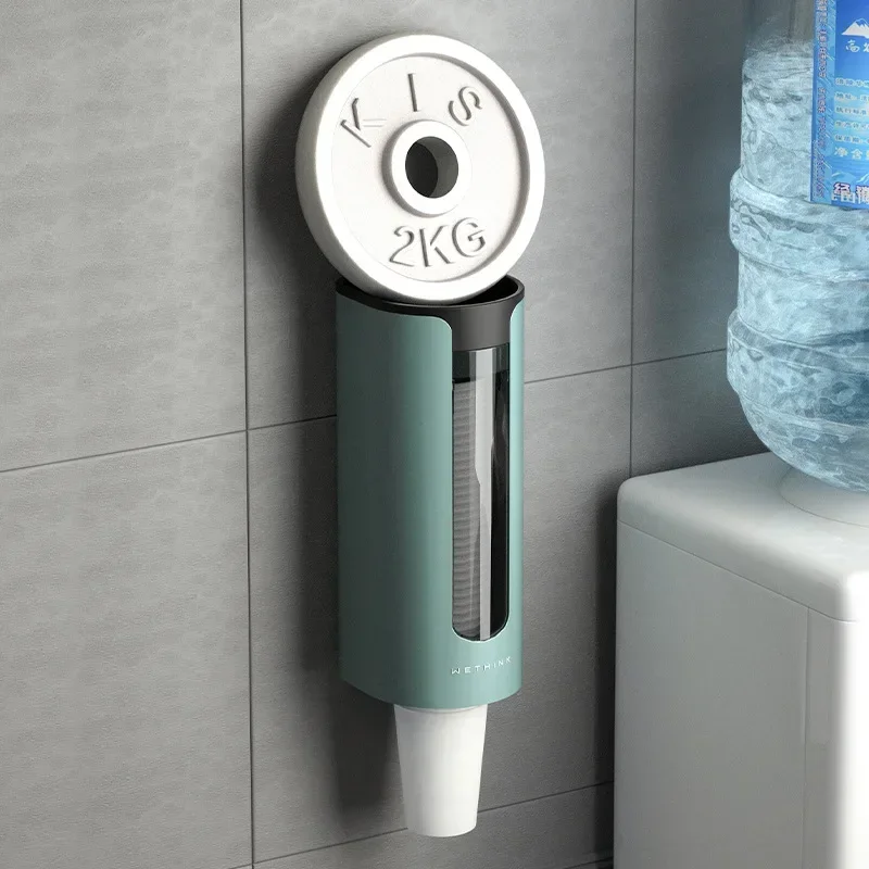 Single Cup Dispenser Pull Type Paper Water Disposable Automatic Remove Coffee Cup Holder lid Organizer for Home Office