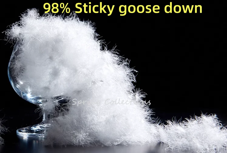 150g washed down 98% pure large white sticky goose down,DIY down pillow jacket core coat bulk duck