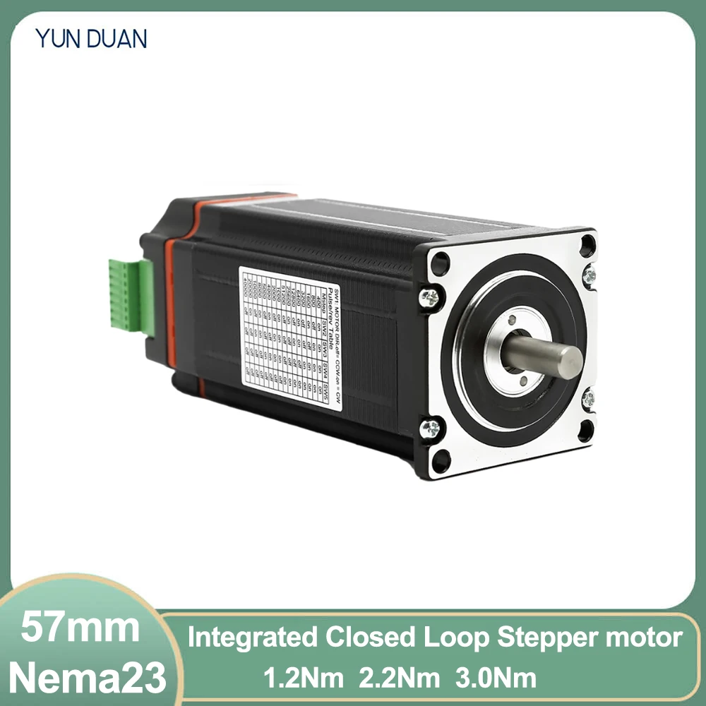Motor Deslizante Integrado All-in-one do Laço Fechado do Motorista do Motor Nema23 com Servo Motor Híbrido 24vdc do Codificador para o Semicondutor