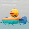 1 Pc Little Yellow Duck Kayak Toy Swimming Pool Bathroom Toy 4