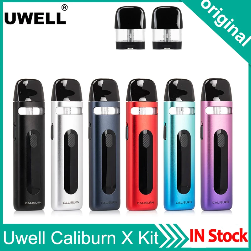 

Original Uwell Caliburn X Pod Vape Kit 850mAh Battery 3ml Cartridge Fit Caliburn G G2 Coil 0.8ohm 1.0ohm Electronic Cigarette Va
