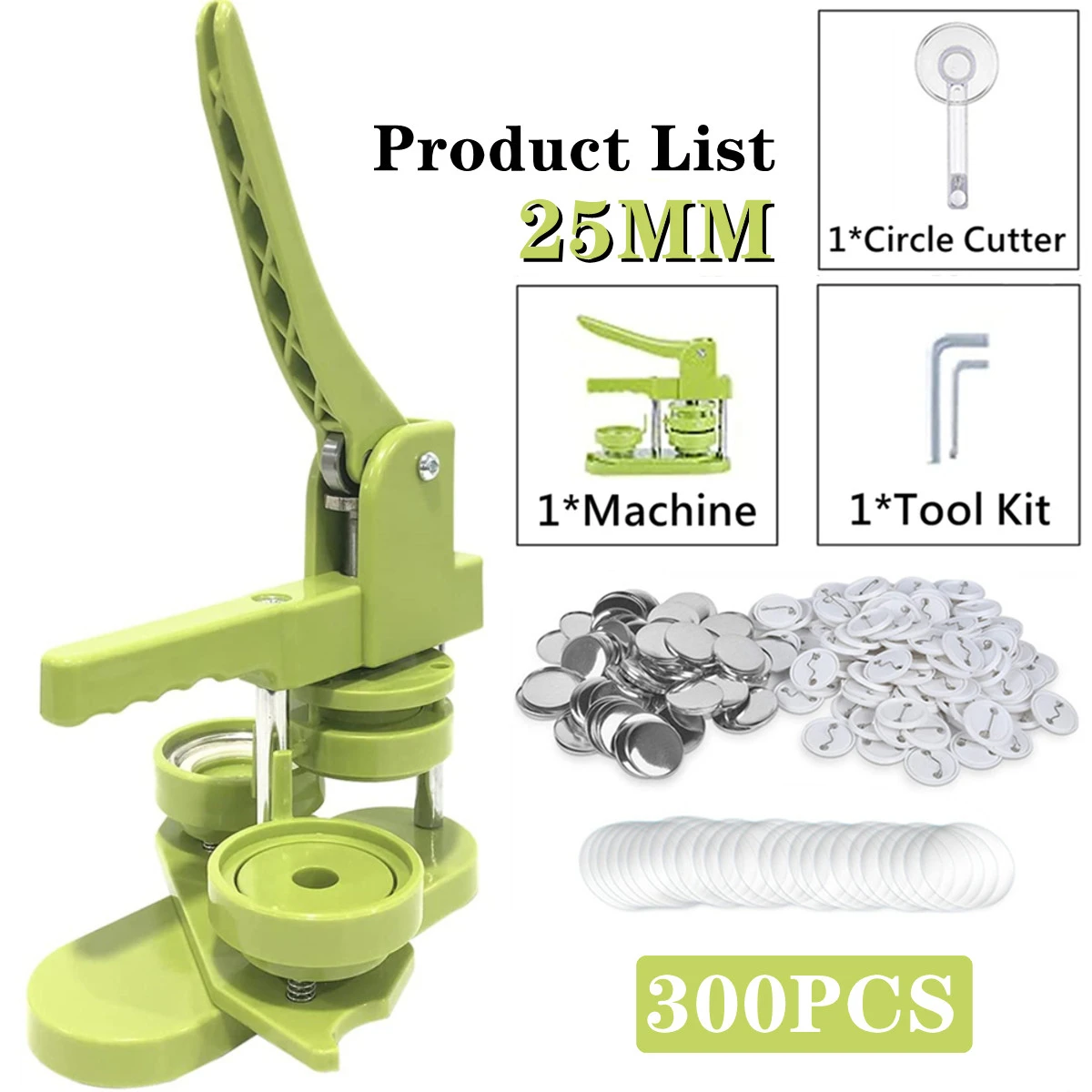 25MM 300Pcs-Button