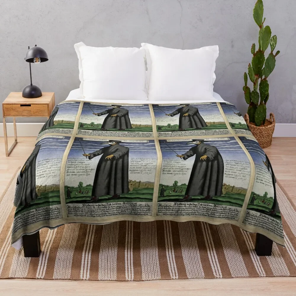 

Plague Doctor, Middle Ages Throw Blanket Quilt Kid'S wednesday Blankets