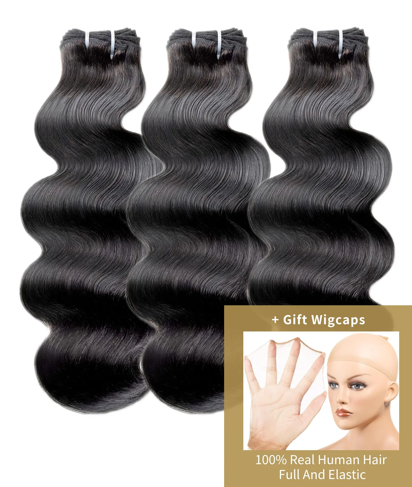 Body Wave 3 Bundles Deals Human Hair 100% Unprocessed 20 22 24 Inch Natural Wave Wavy Human Hair Extensions Weave