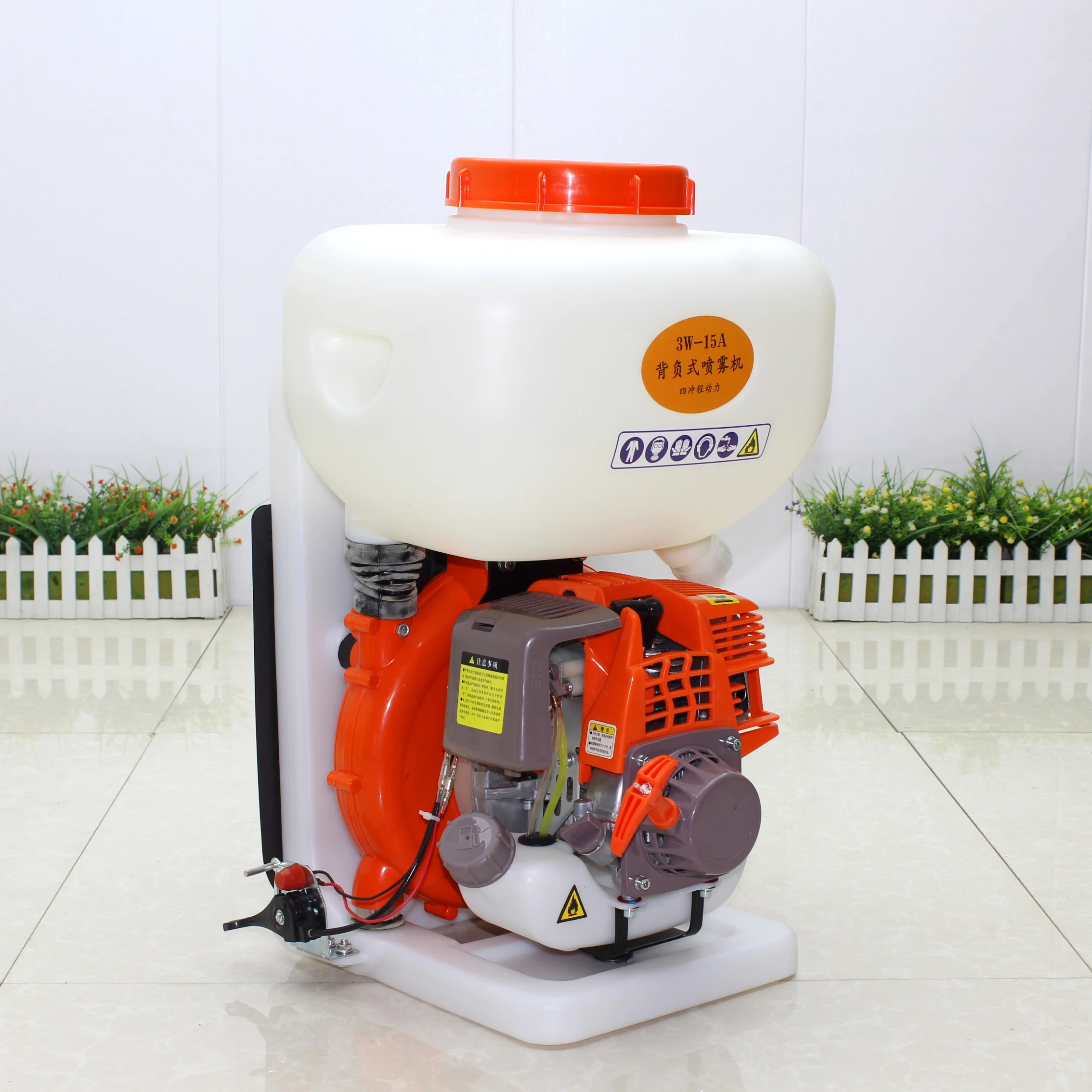 

3W-15A Dust Collector and Sprayer 41.5CC Backpack 4 Stroke Gasoline Engine Agriculture Pesticide Fertilizer 15L