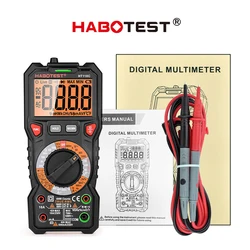 HABOTEST – testeur de résistance multimètre professionnel, affichage numérique rétro éclairé, détecteur, jauge de capacité, multimètre 