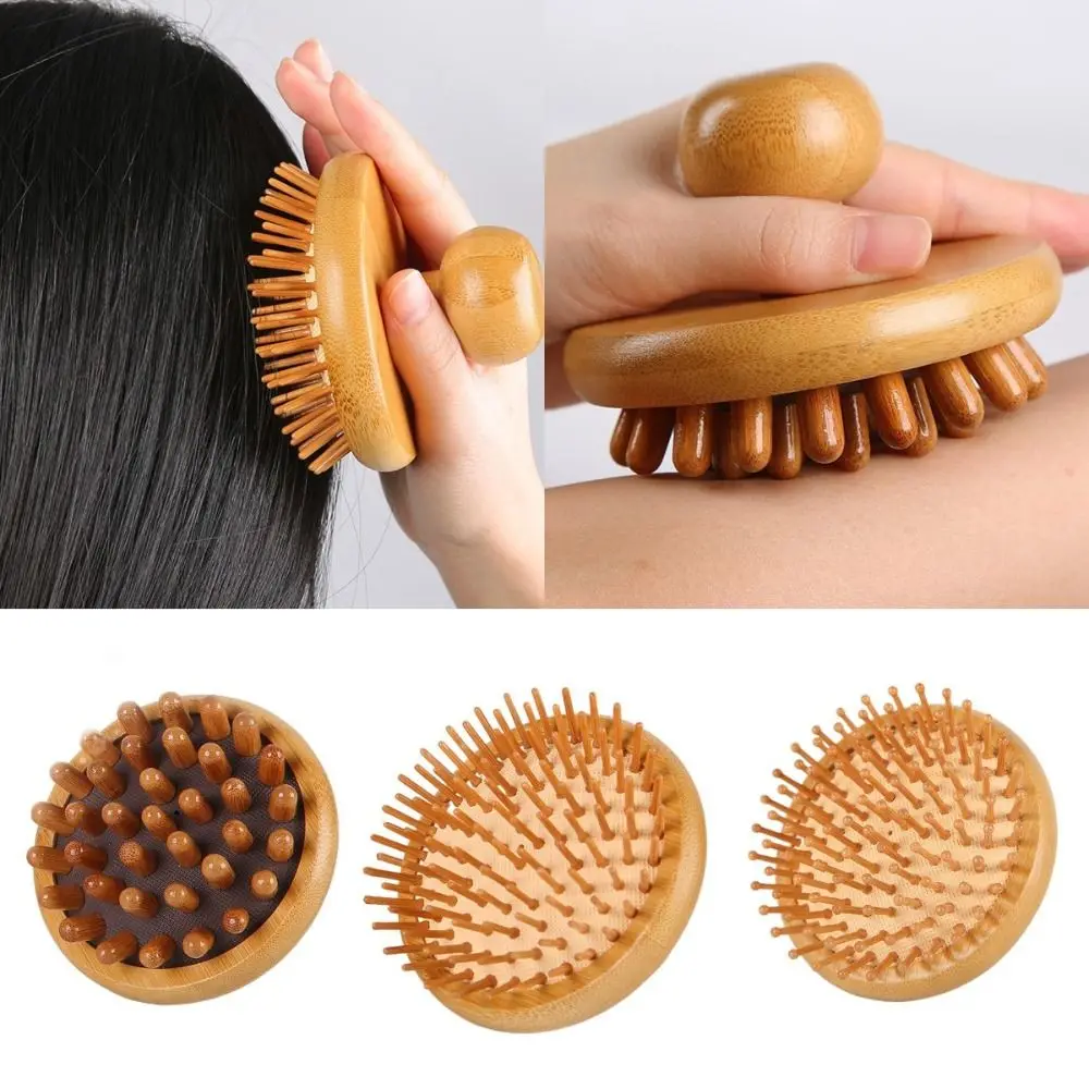 

Handheld Air Cushion Massage Comb Portable Anti-static Scalp Massage Brush Wide Teeth Hairdressing Acupoint Meridian Brush