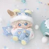 10cm Little Bear Pajamas Baby Clothes Cotton Doll Clothes Cute Blue Hat Set 3